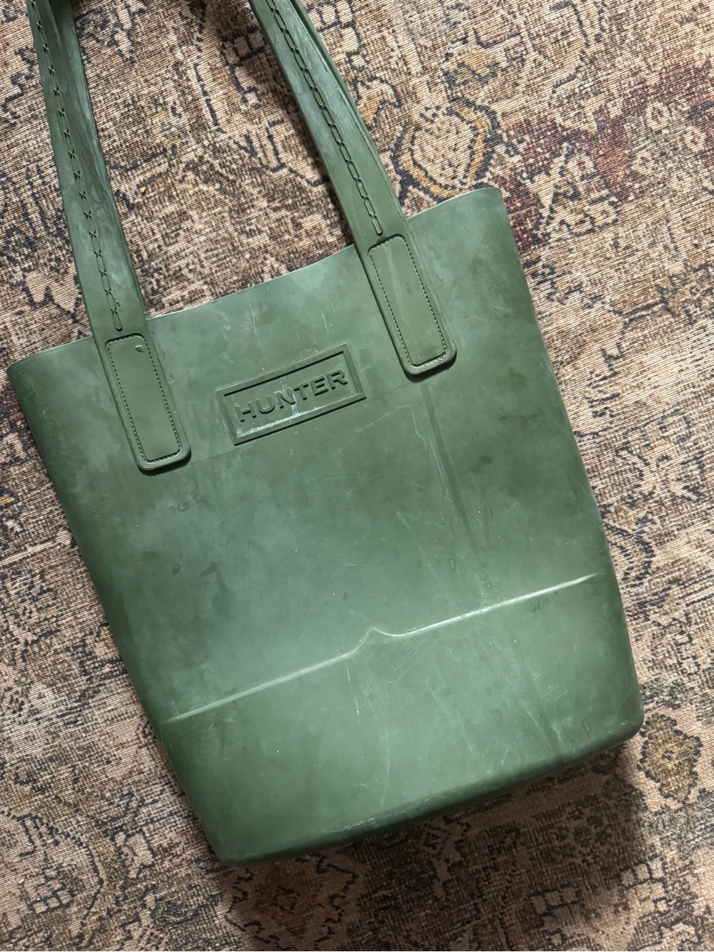 HUNTER x TARGET Rubber Tote Bag Green
